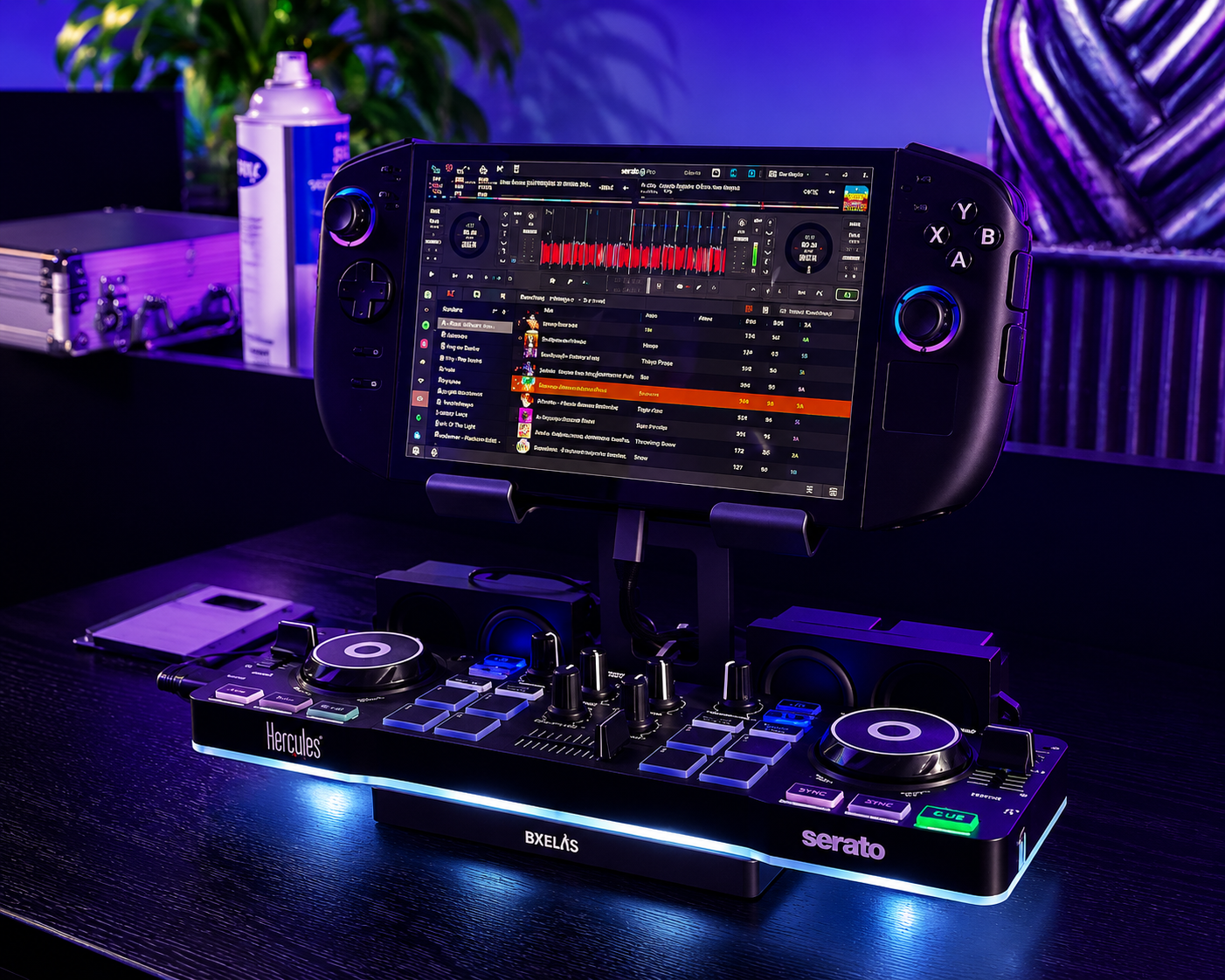DJ setup and controller station prepared for a high-energy performance inside Bon Bon Nightclub.